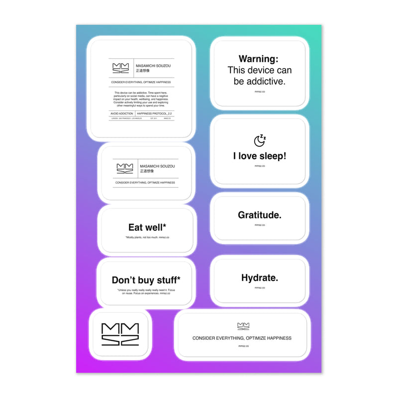 Happiness Sticker Sheet